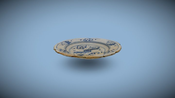 Azul Sobre Blanco Pisano 3D Model