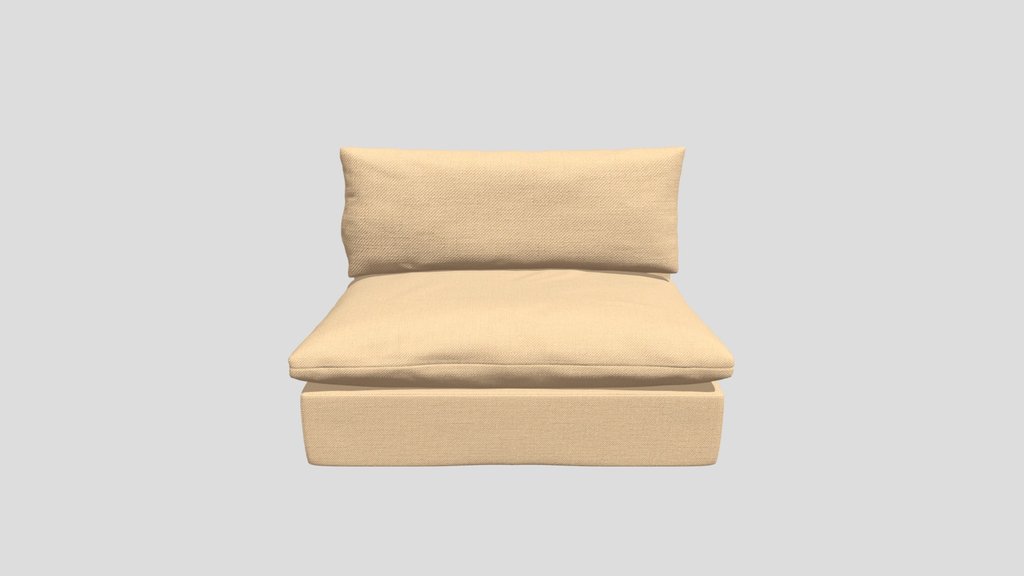Unwind Armless Slipcovered Chair