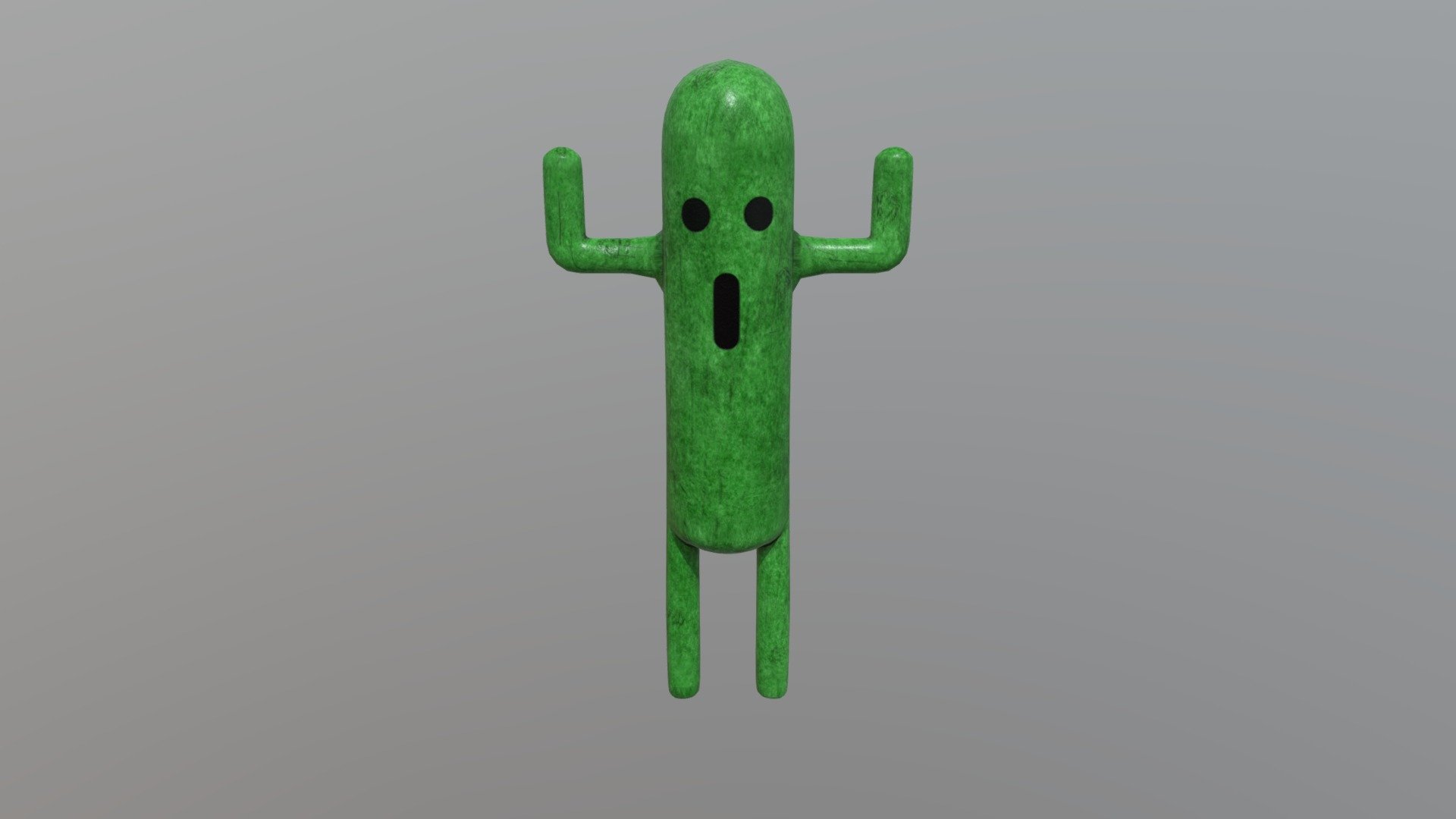 Low_Poly Final Fantasy Cactuar