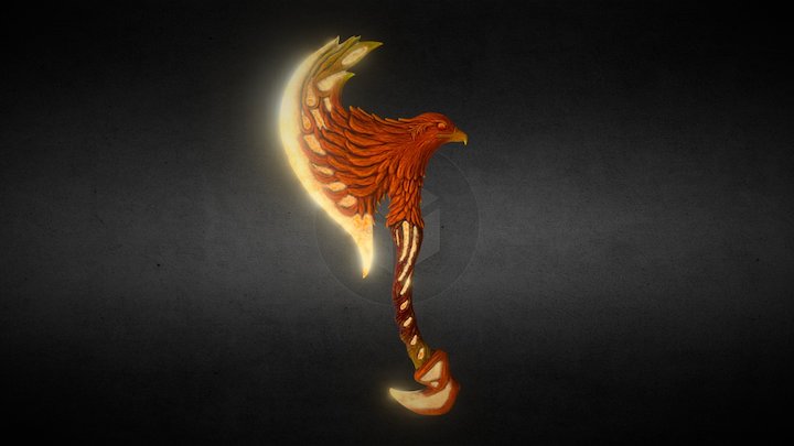 Phoenix axe 3D Model