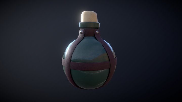 Fantasy Potion - Free game ready asset 3D Model