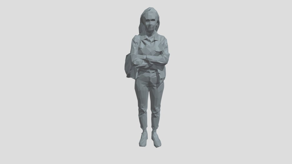 Lowpoly Female Standing