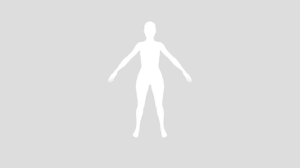 Stylized Female Base Mesh Rigged