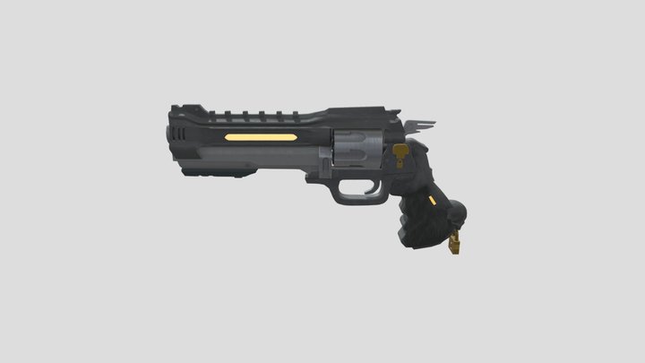 Overwatch Inspired Revolver 3D Model