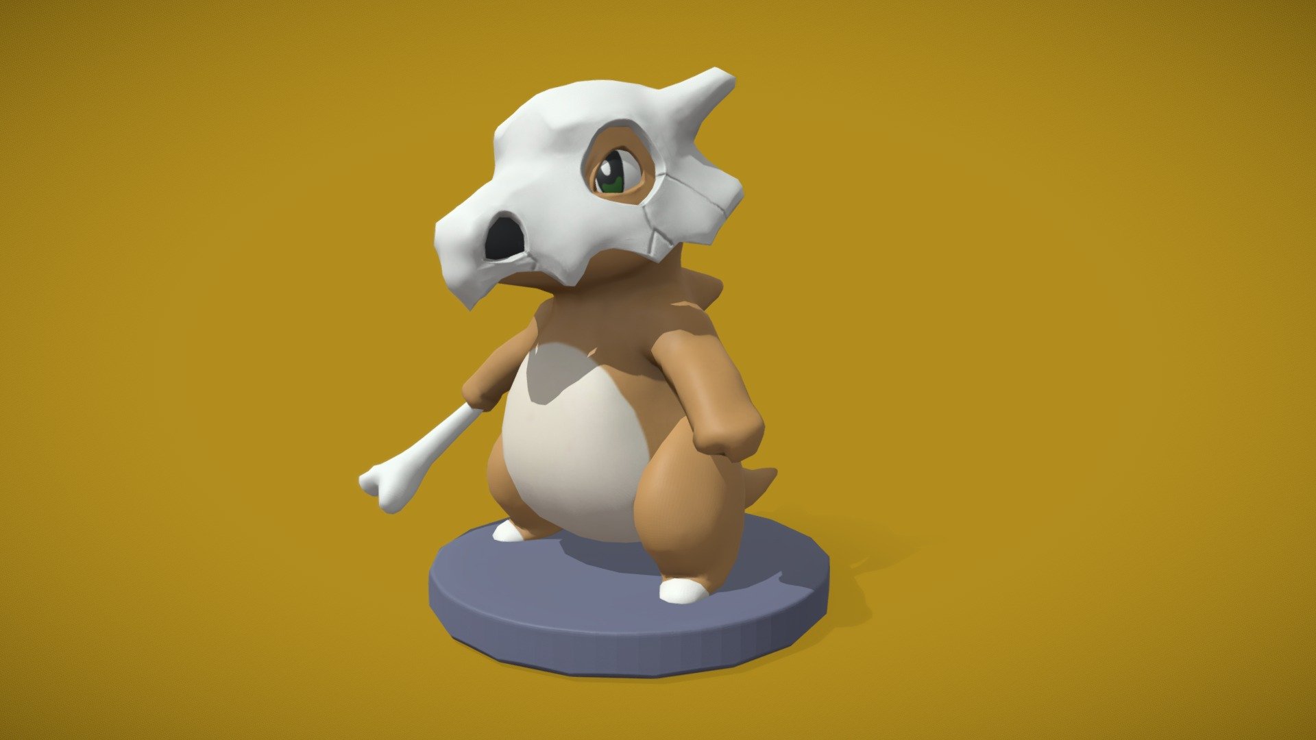 Cubone Pokemon - 3D model by Damdin (@damdin90) [32266e7] - Sketchfab