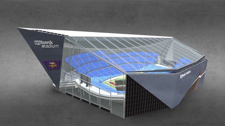 Minneapolis US Bank Stadium - Minnesota 3D Model