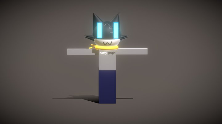 catty pops but unrigged 3D Model