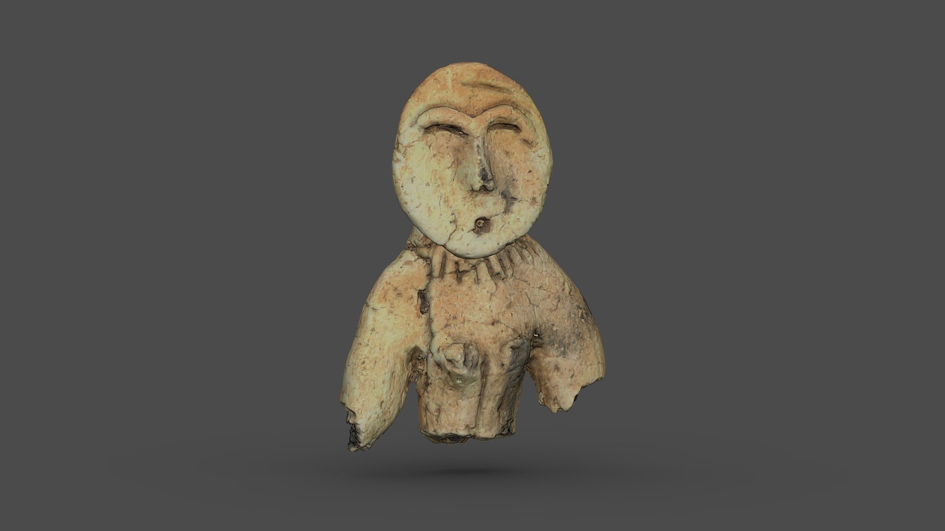 ハート形土偶「ともぞう」 Heart-shaped dogu TOMOZO - 3D model