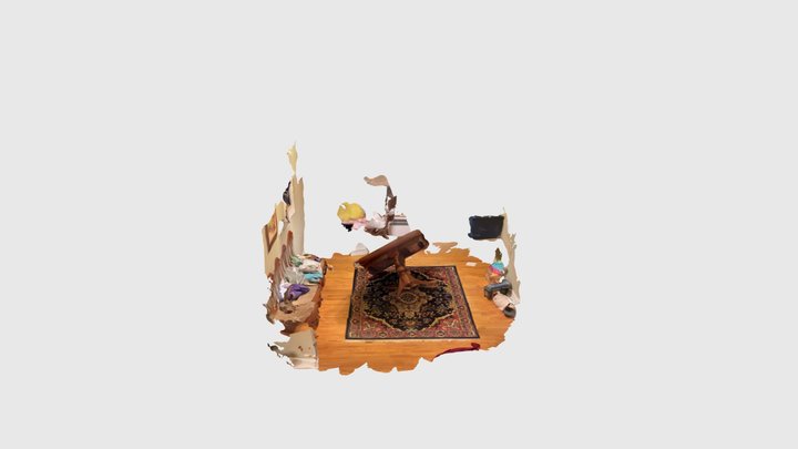 Broken table 3D Model