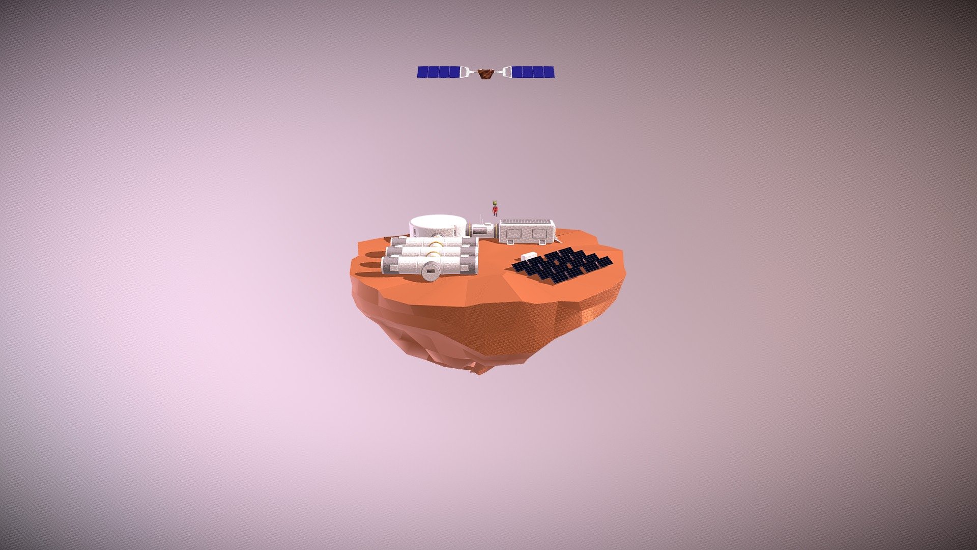 Mars diorama - 3D model by sarahN10234349 [32290b0] - Sketchfab