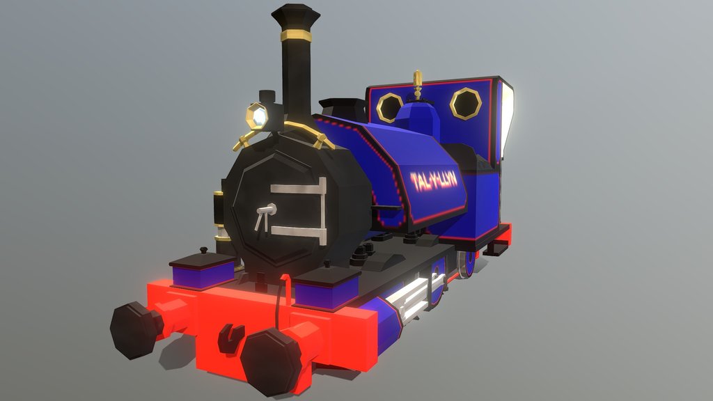Talyllyn Railway no.1 Tal-y-llyn (Low Poly)