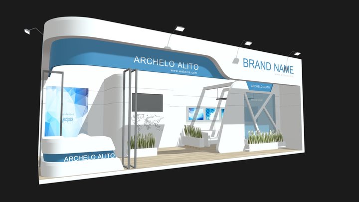 3D Exhibition Stand 3D Model