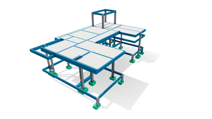 Projeto Estrutural - Ampliação Tote Mirante 3D Model