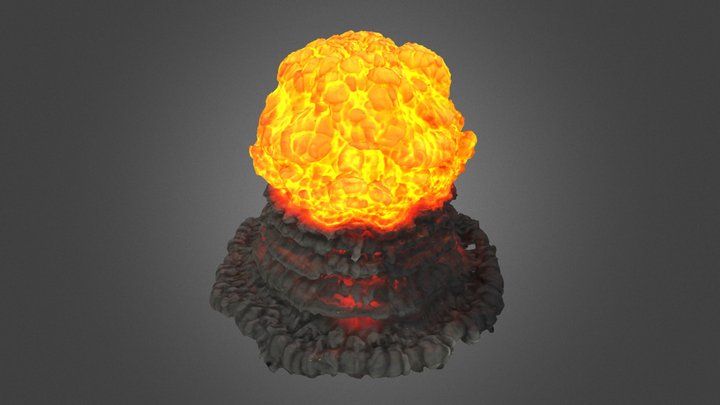 layered explosion as solid 3D Model