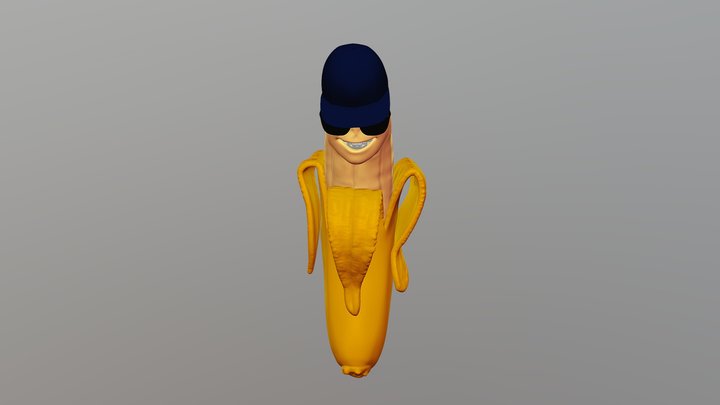 Cool Banana 3D Model