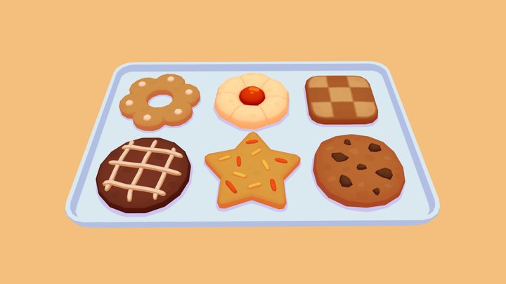 Cookie Variety 3D Model