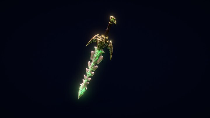 Ashen Sword 3D Model
