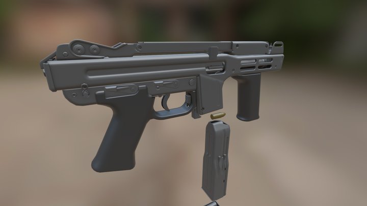 SITES Spectre M4 Submachine gun 3D Model
