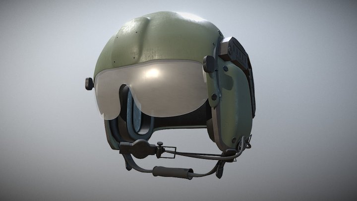 Gentex HGU-56/P Rotary Wing Helmet 3D Model