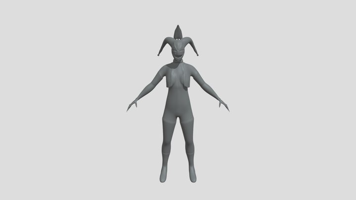 Jester Dragon WIP 3D Model