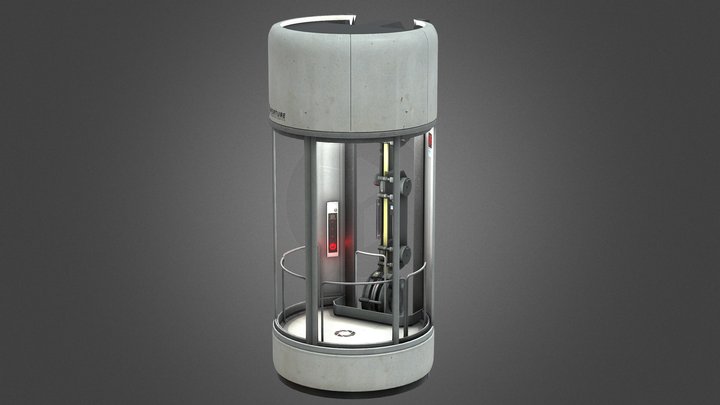 Elevator - From Portal 2 (Original) 3D Model