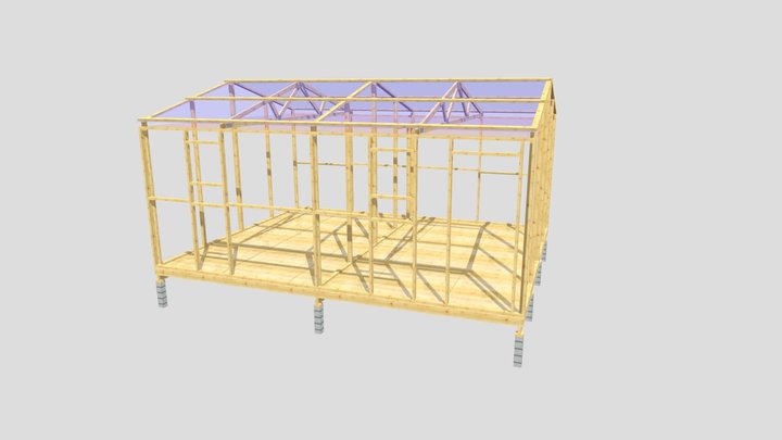 Shed  6x4.8 3D Model
