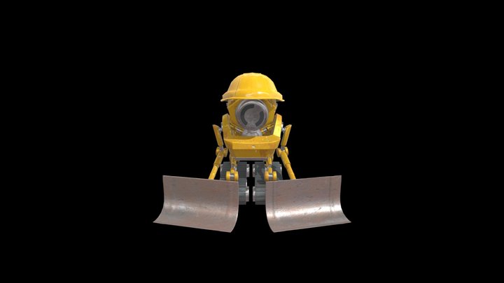 MegaFlora ConstructionBot Character1 3D Model