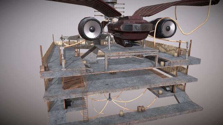 Final Scene - Mortal Engines 3D Model