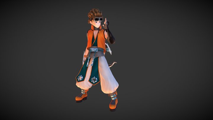 Vtuber_Boy_Anime_Style 3D Model
