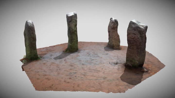National Trust: The Four Stones (Clent Hill) 3D Model
