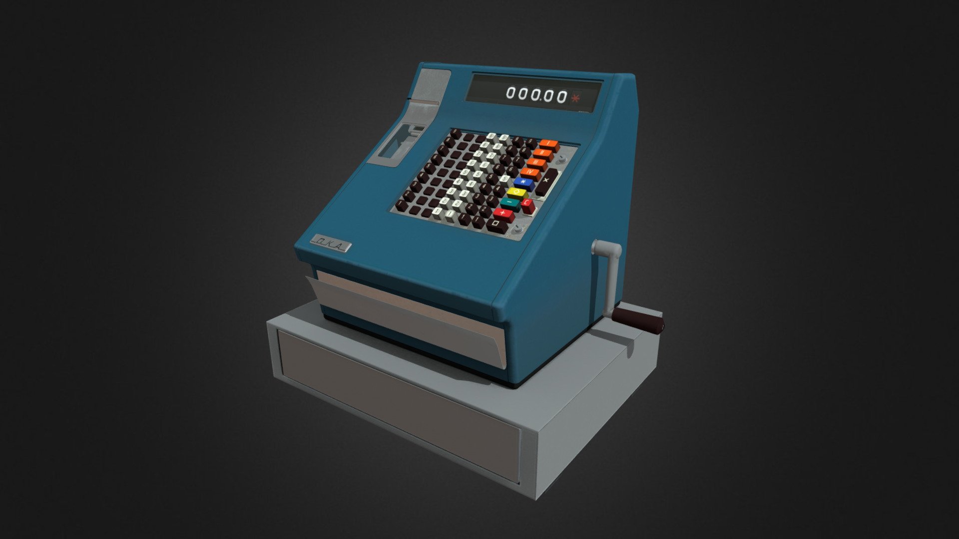 Soviet cash register OKA-4401 - Buy Royalty Free 3D model by Vadim ...