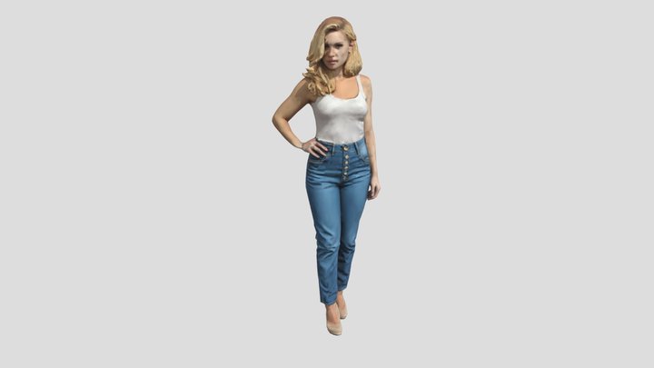 Elegance in Denim – Modello 3D gratuito STL