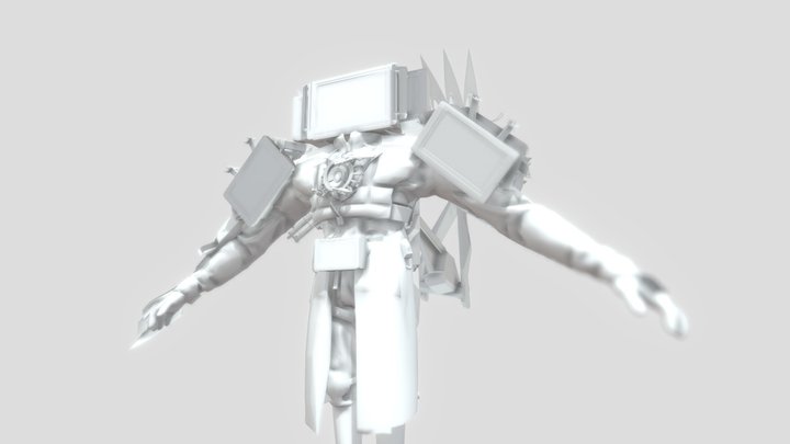 upgraded Titan tvman with c14ad body 3D Model