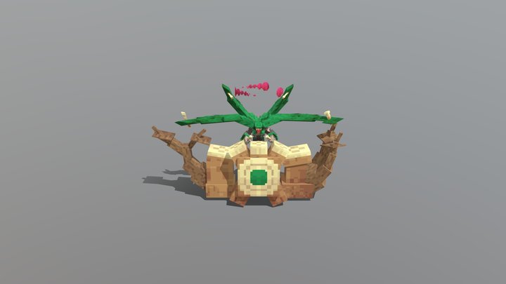 Rillaboom Gmax Cobblemon 3D Model