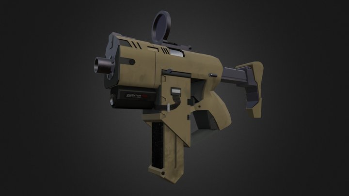Quantum Gun 3D Model