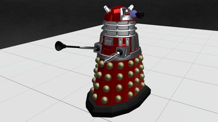 Dalek4 - textured 3D Model