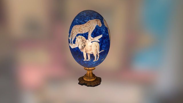 Botswana Ostrich Egg 3D Model