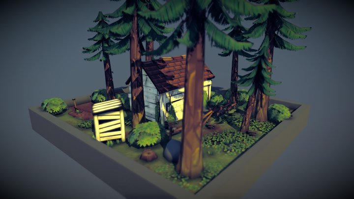 Cabin in the Woods 3D Model