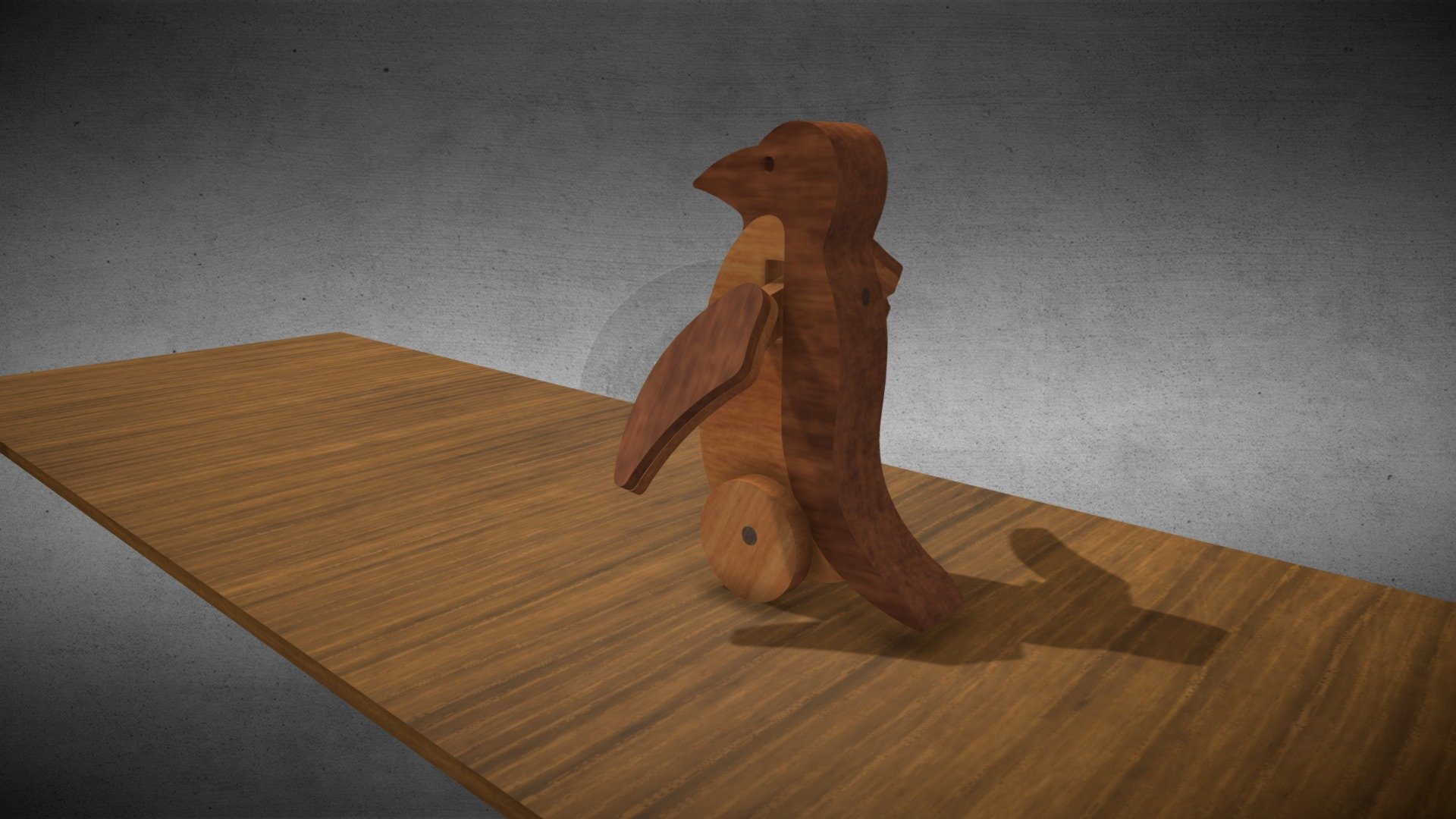 The Well Taylored Penguin Wooden Toy