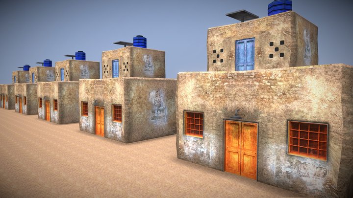 3d Village house _ Low Poly 3D Model