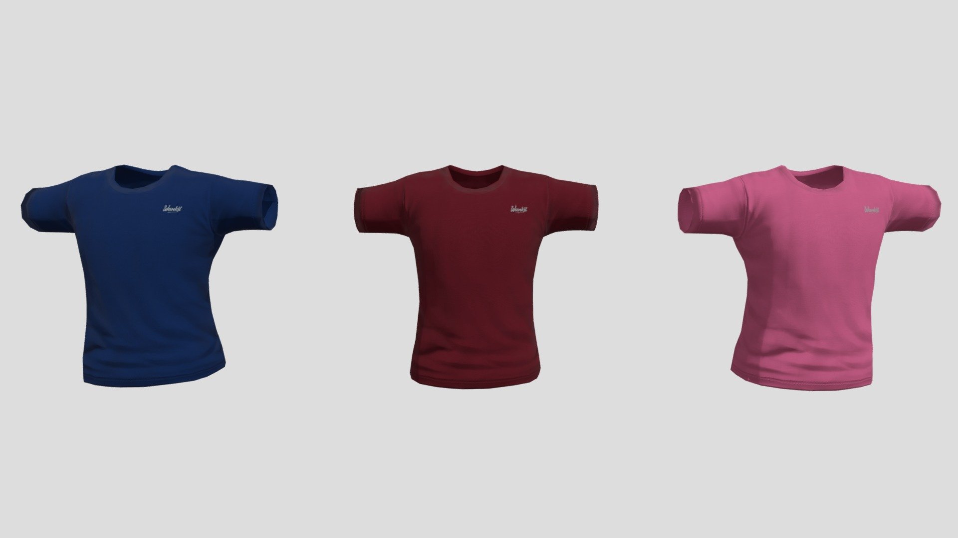 T-shirt Wankil brod\u00e9 - Download Free 3D model by ...