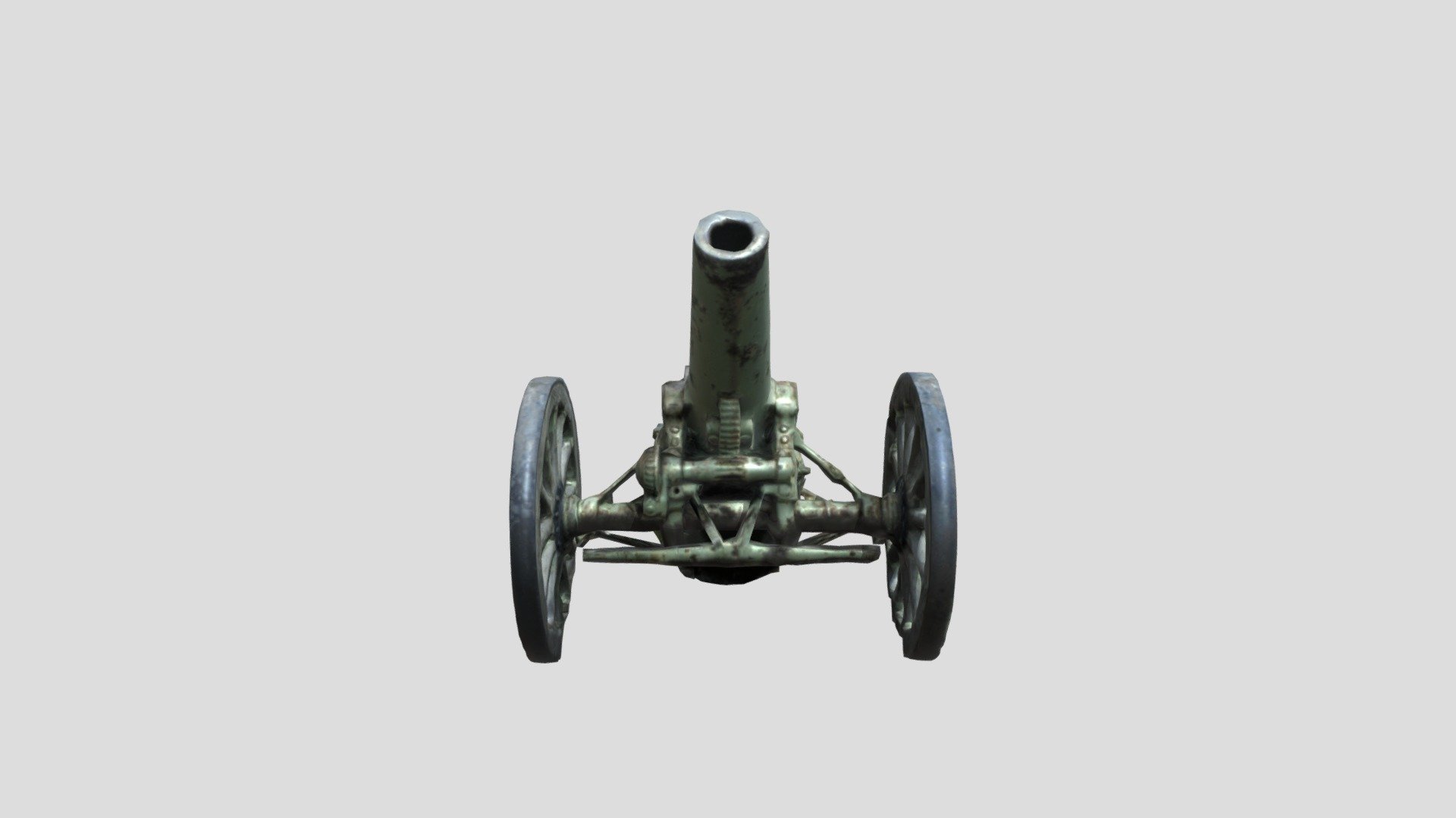 Cannon from ww1 3D model by Random soviet car (melanie.2.10.90