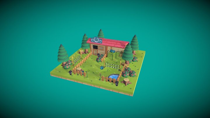 Horse Box 3D Model