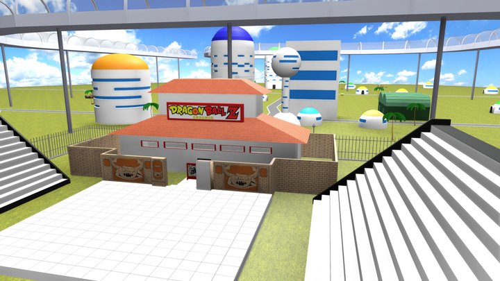 Dragon Ball - Budokai Arena and City 3D Model