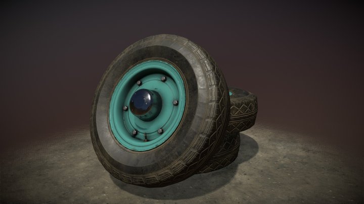 PBR wheels 3D Model
