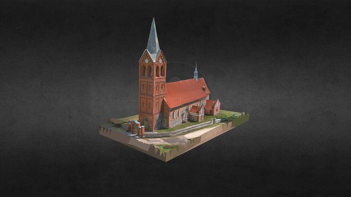Warmia. Kraszewo. Kosciół 3D Model