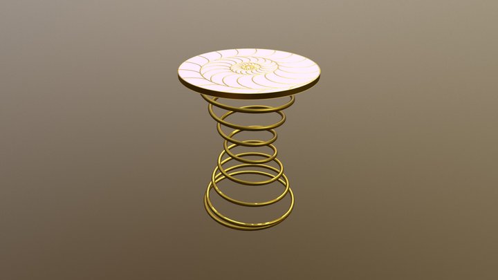 nautilus spiral table 3D Model
