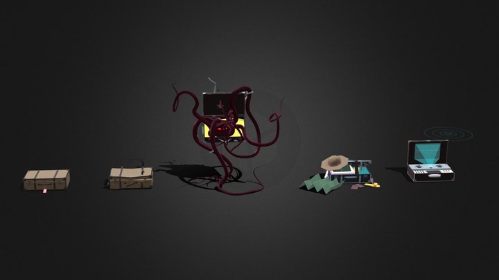 5 object states 3D Model