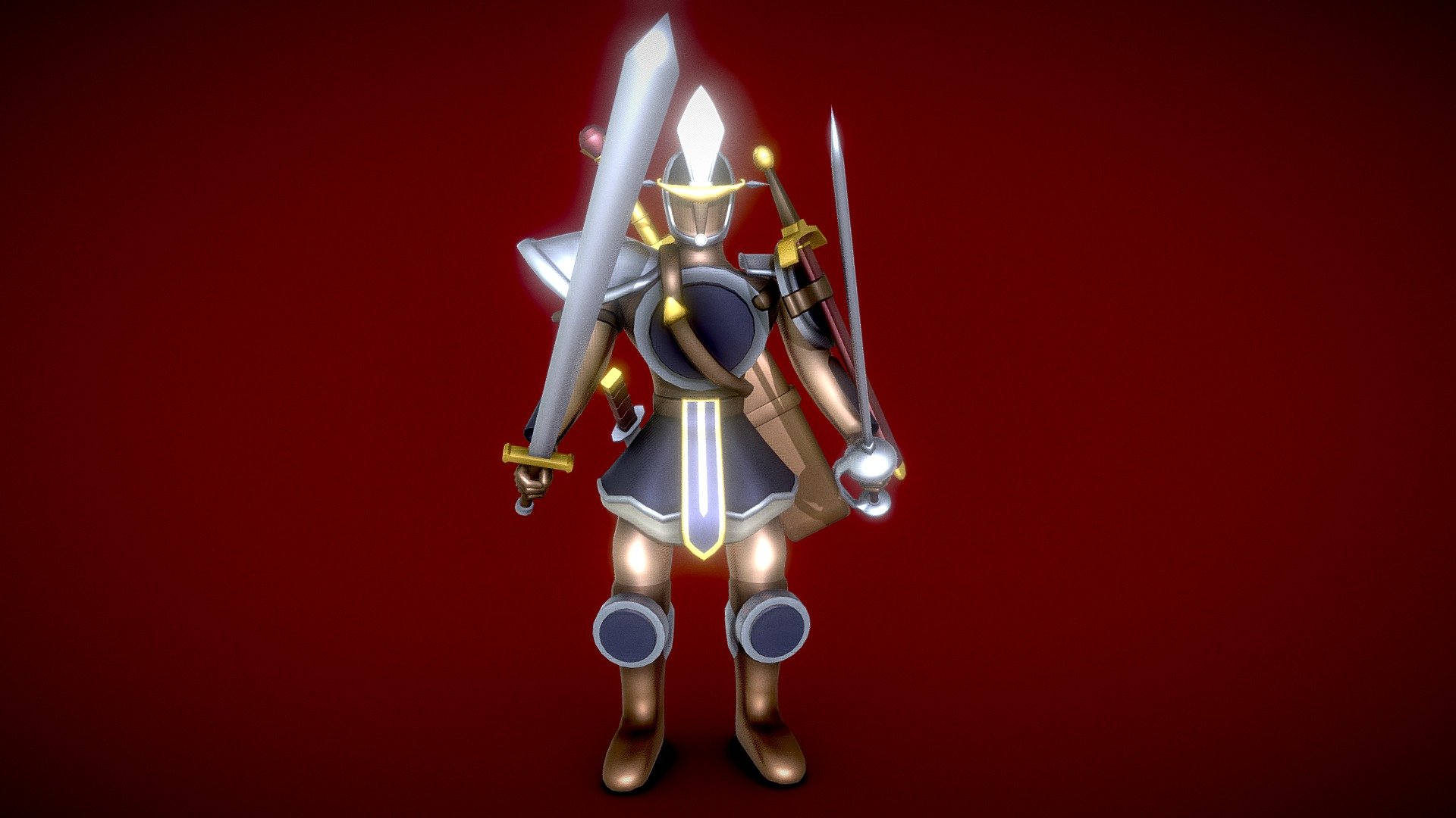 Sword Hunter (Yugioh) Buy Royalty Free 3D model by Yanez Designs