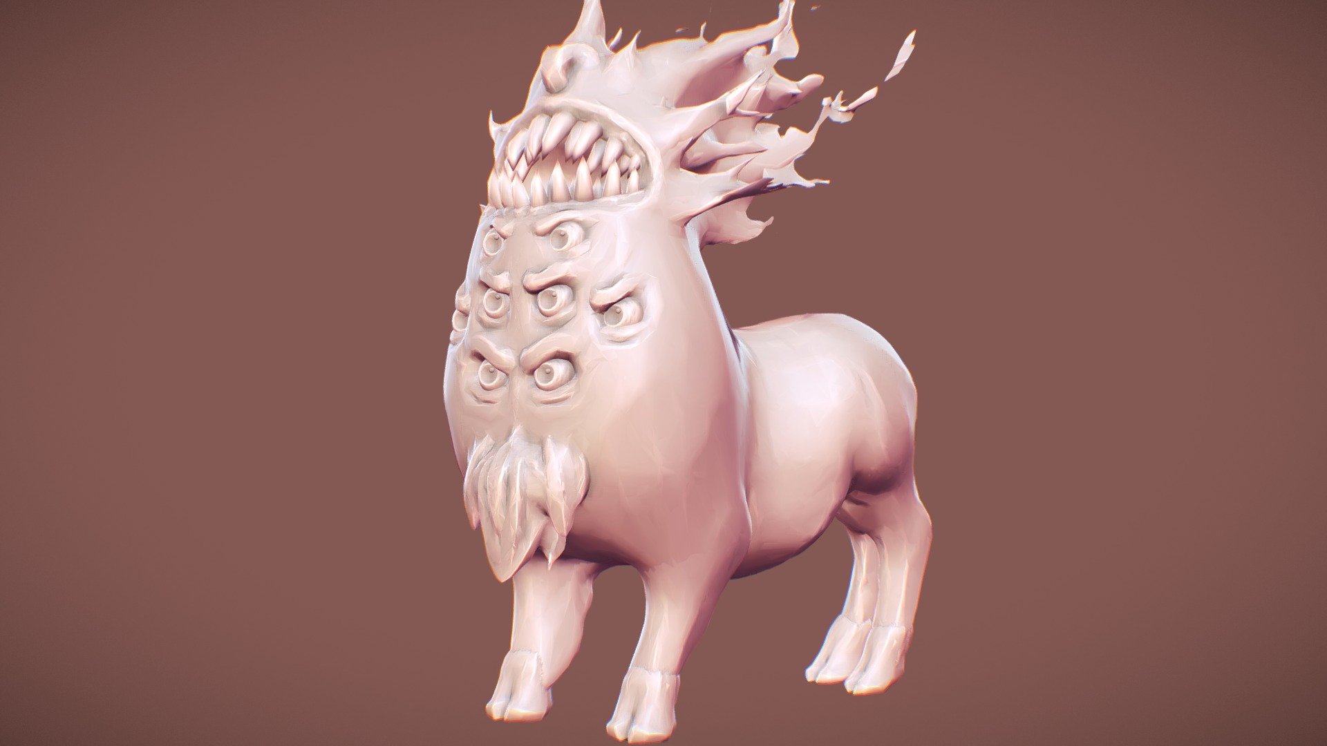 Sculpt january day #6 - Monster - 3D model by Noss [32364c4] - Sketchfab